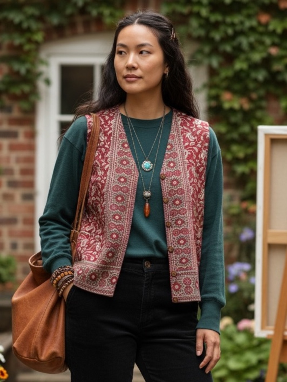 Vintage Orvis Tapestry Women’s Vest